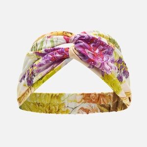 CAMILLA *How Does Your Garden Grow* floral silk woven twist boho headband
